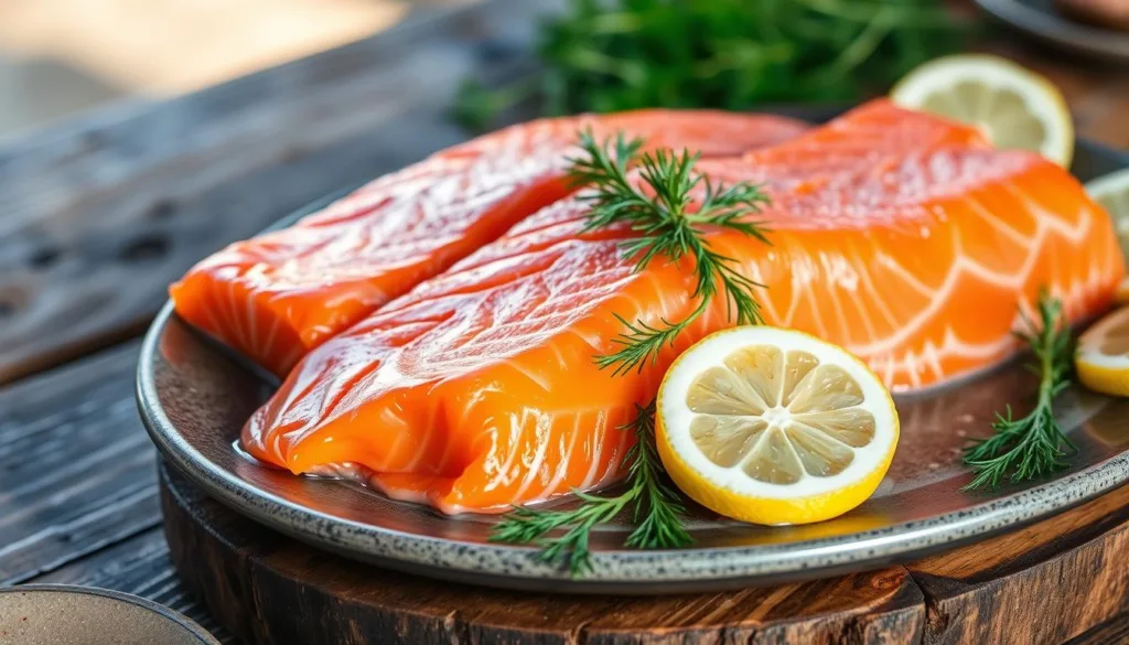 Fresh Norwegian salmon