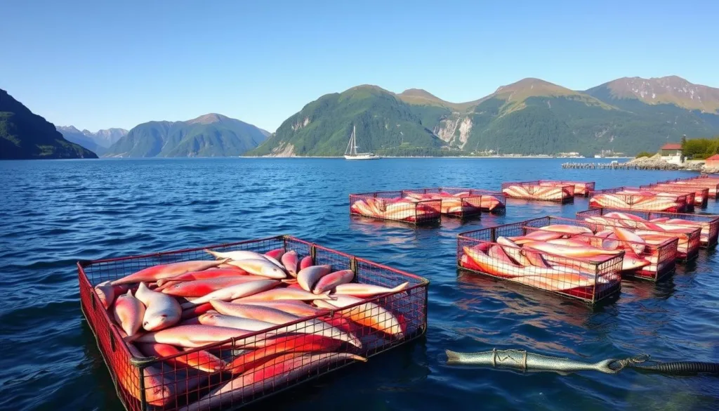 Norwegian salmon farming