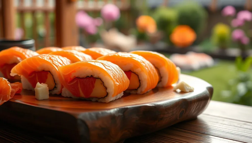 Norwegian salmon sushi quality