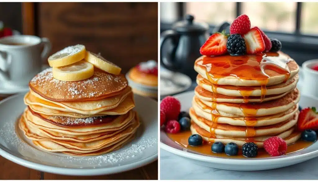 Traditional vs American Pancakes