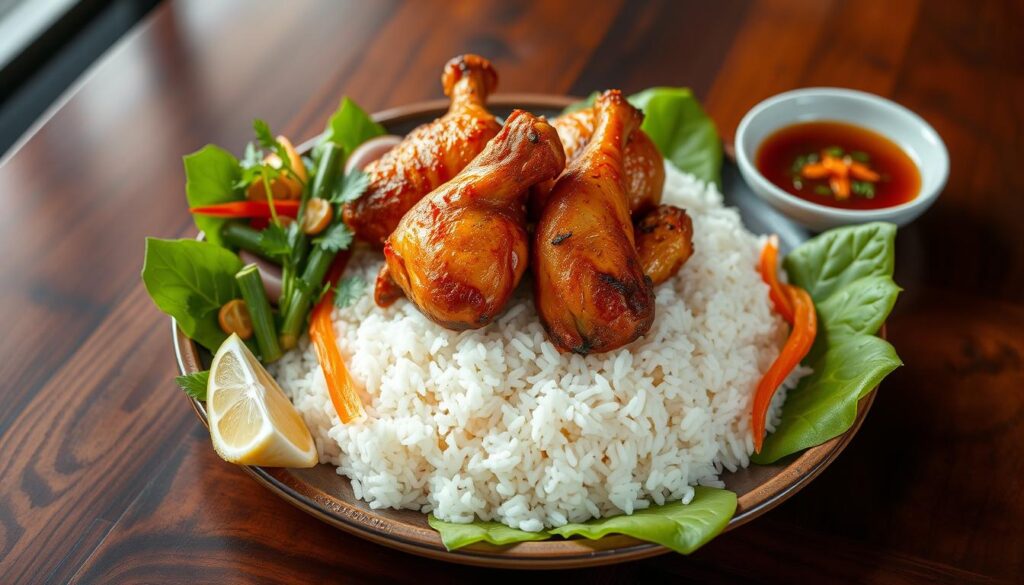 chicken rice platter