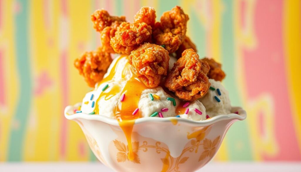 fried chicken ice cream