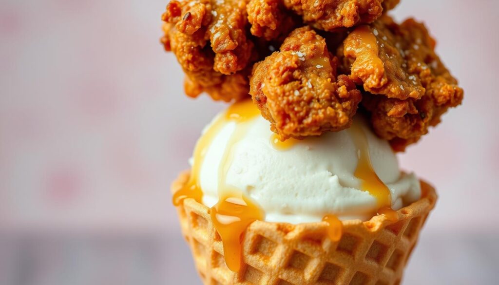 fried chicken ice cream