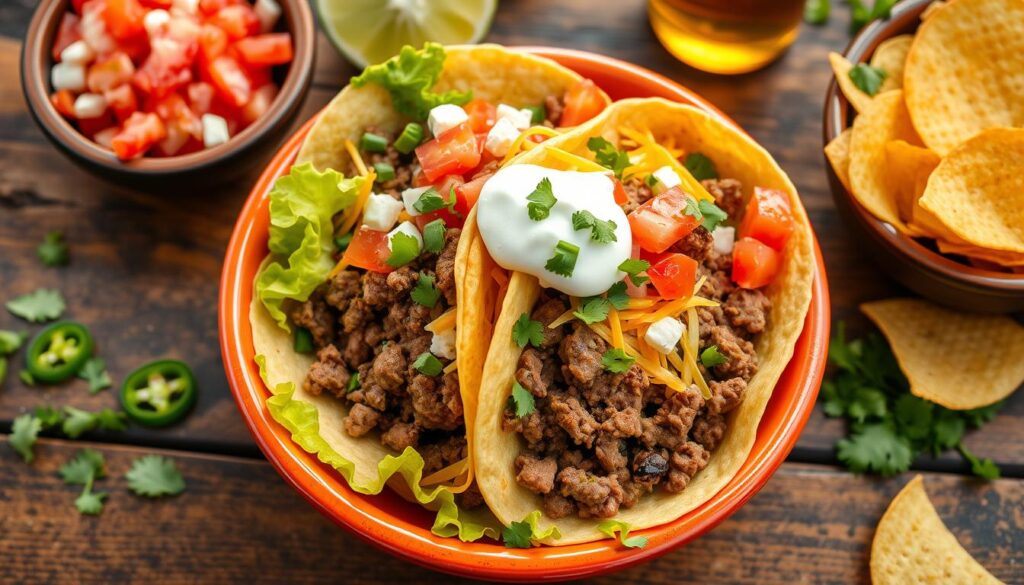 ground beef tacos