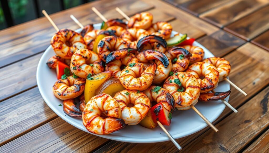 shrimp kebabs