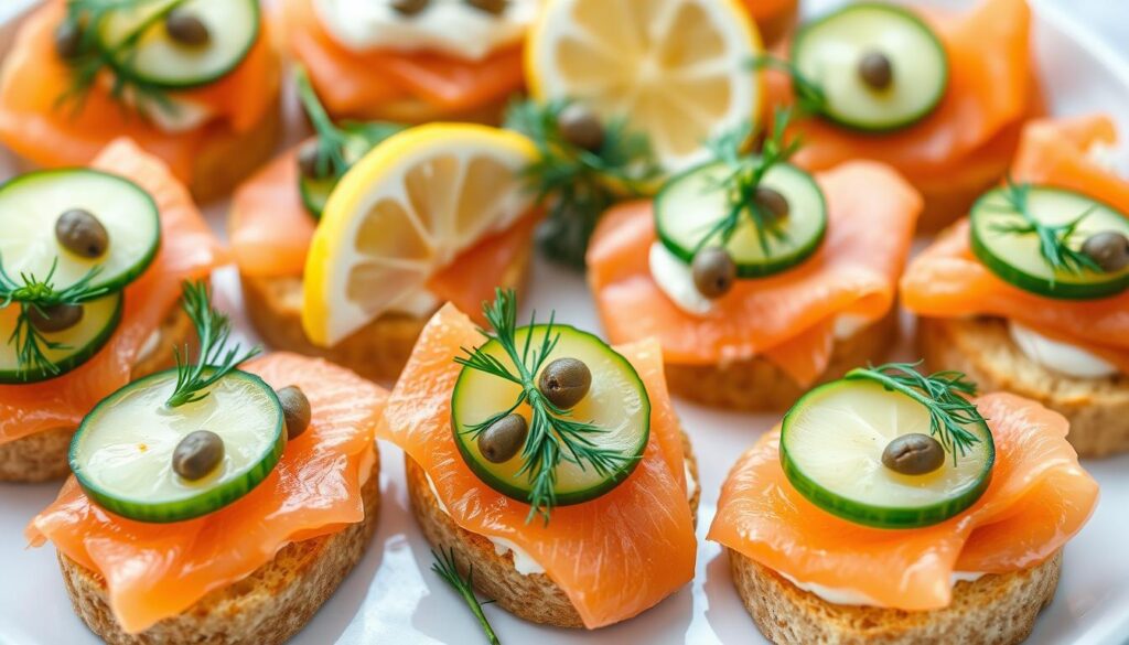 smoked salmon bites